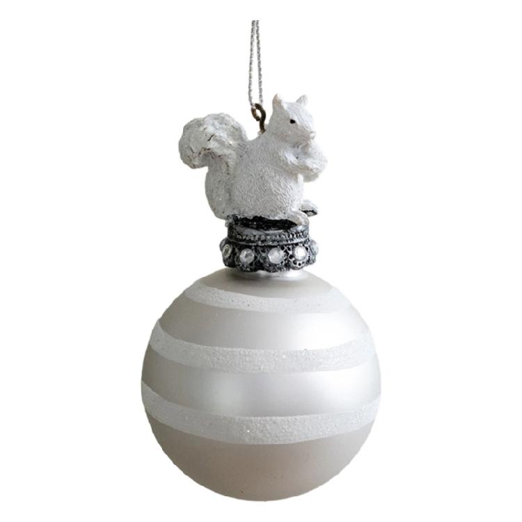 Премиальные стеклянные рождественские украшения с креативной формой капель, белок и динамичной детализацией с блестками