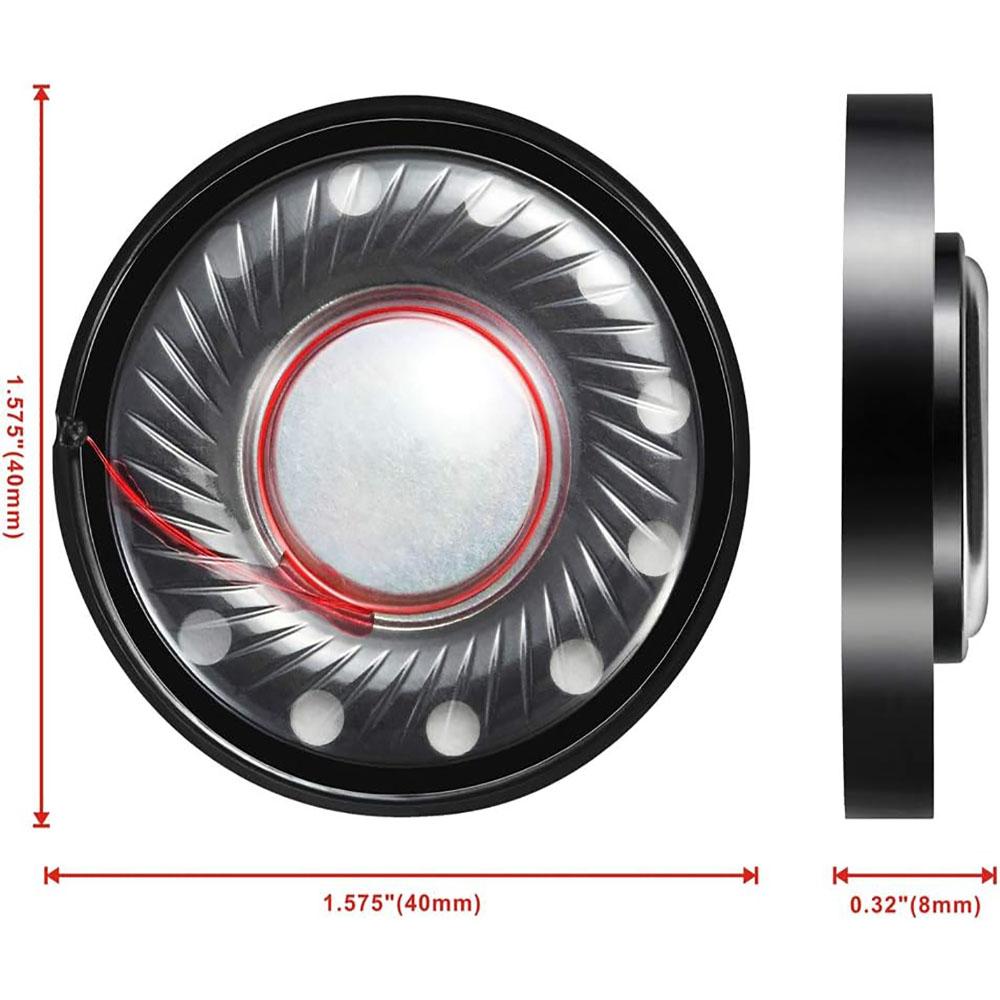 2 шт. Динамик для наушников 40 мм Замена для Bose Quitecomfort QC25 QC35 QC3 QC2