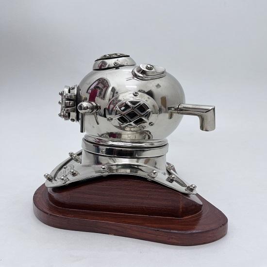 Маленький шлем для дайвинга 15,24 см Шлем для дайвинга Шлем Mark V ВМС США с деревянной основой