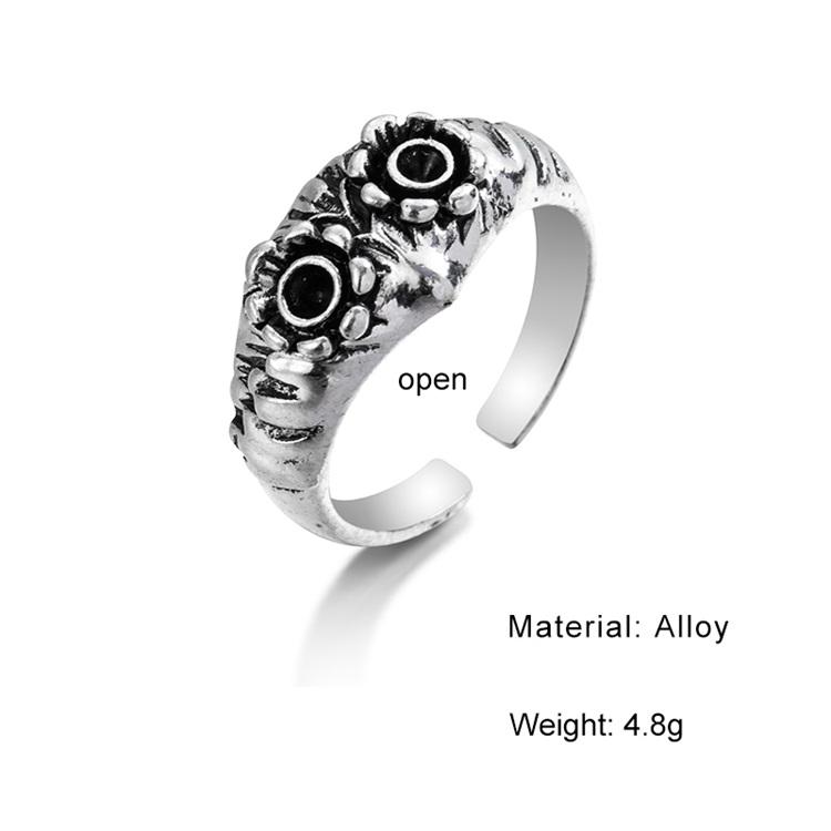 Аксессуары Ювелирные изделия Эпоксидная мода Ретро Кольцо Сова Мужское кольцо из титановой стали