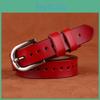Genuine Women Leather Belt Metal Pin Buckle Jeans Waist Belt Decoration Fashion