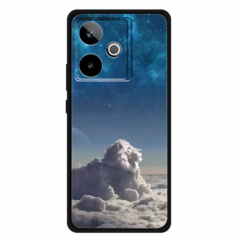 Для Realme GT 7T GT7 Чехол Крутое Животное Защитная Силиконовая Задняя Крышка Чехлы Для Realme GT 7 Черный Телефон Funda Realme GT 7T Coque