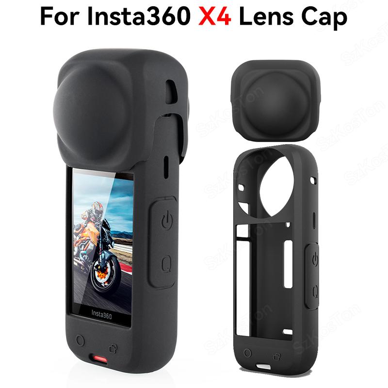 Camera Lens Cap For Insta360 One X4 Silicone Protective Lens Cover for Sports Camera Screen Cover for Insta 360 X4 Accessories