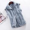 Autumn Winter Polar Fleece Vest Women Coat High Collar Zipper Sleeveless Jacket Warm Coral Velvet Vest Female Waistcoat
