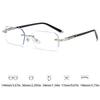 1pc Rimless Glasses for Women & Men Trendy Rectangle Glasses Fashion Accessory