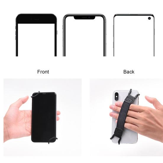 Phone Strap Buckle Operation One-Handed High Anti-Fall Secure Fixing Holder Elastic Phone Strap Back