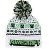 Minecraft Unisex Adult Creeper Pom Pom Skiing Beanie