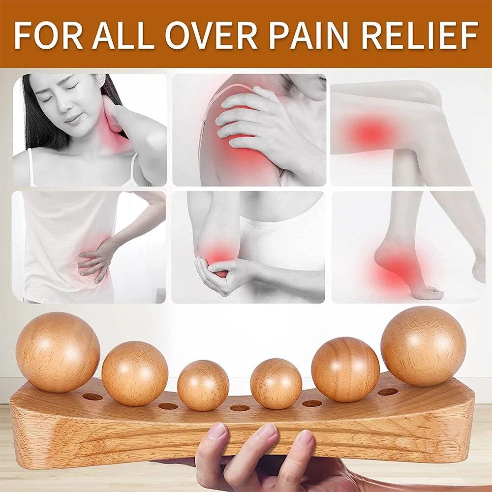 Инструменты для массажа поясничных мышц и деревянной терапии, инструмент для расслабления спины, шеи, рук и сгибателей бедра, физиотерапия триггерных точек