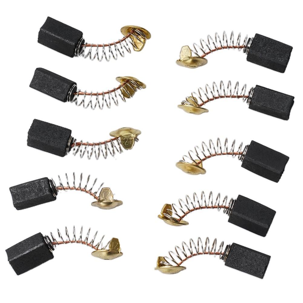10pcs Carbon Brushes for Electric Motors 13 X 7.5 X 6.5mm Replacement Part