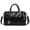 Oil Wax Leather Bag New Boston Women's Bag Shoulder Bag Women's Fashion Soft Leather Big Bag