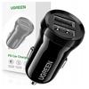 Ugreen Ed018 Car Charger, 2X USB, 24W (Black)