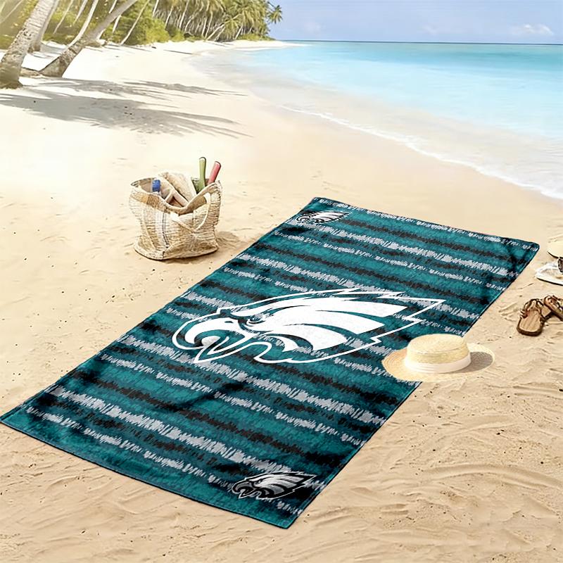 Eagles Team Spirit print Quick Dry Beach Towel Microfiber Absorbent Portable Travel Swimming Towel