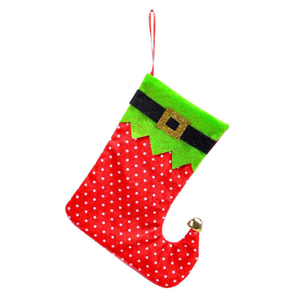 Рождественская атмосфера украшение Санта Рождественский носок подарочный мешок мешок для конфет