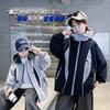 Осеннее пальто для мальчика - Новый стиль 2025, Свободный крой, Комбинированная детская куртка