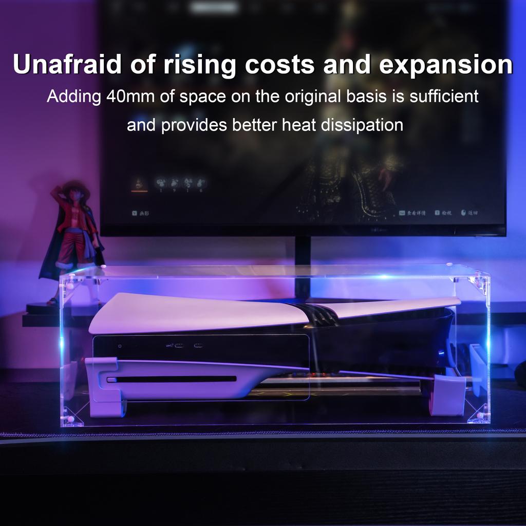 STARTRC GAMES Для Sony PlayStation 5 Pro/5 Slim (Цифровое/Дисковое издание) Пылезащитная крышка ПММА Прозрачный защитный щиток