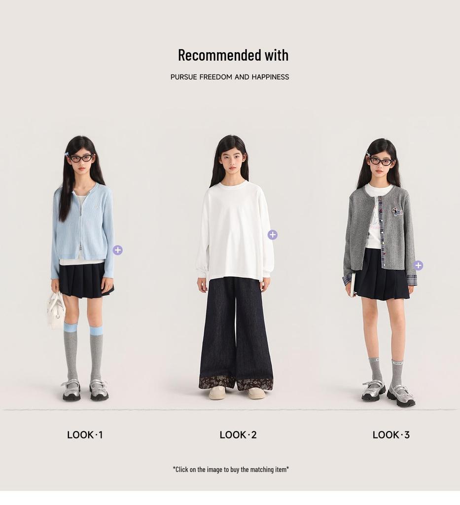 Кожаная куртка с лацканами для девочек Tao Town - Мода весна/осень для детей постарше