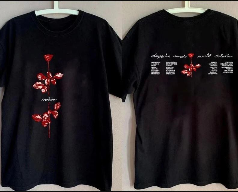 Винтаж 1990 DEPECHE MODE Концертная футболка World Violator размер S-5XL