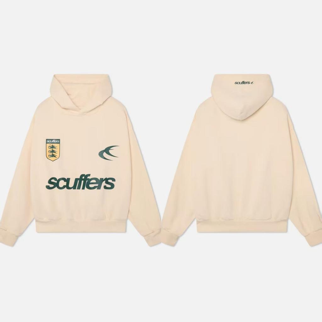 VibeStreet Американский Ретро Повседневный Свободный Модный Бренд Буквы Худи Куртки Харадзюку Эстетика Панк Простой Универсальный Классика Худи