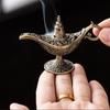 Лампа в старинном стиле, металлическая курильница для благовоний, ароматизированный подсвечник без запаха, домашний декор, подарок, арабская курильница для благовоний