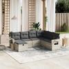 VidaXL Garden Lounge Set with Cushions 7 Pcs, Patio Sofas, Patio Furniture Set, Outdoor Furniture, Grey 3263838