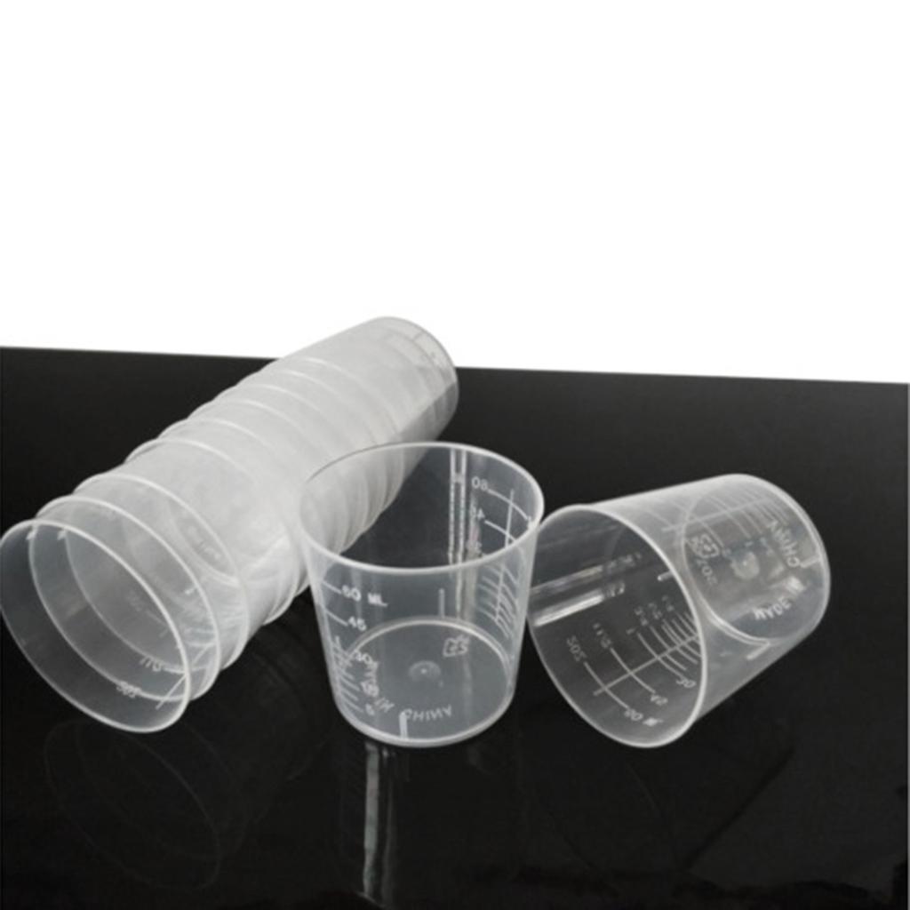 Graduated Measuring Cup Beaker Liquid Container Transparent Clear Kitchen
