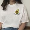Avocado Women Vegan Tshirt Femme Korean Ulzzang Harajuku Kawaii T Shirt 90S Funny Graphic T Shirt