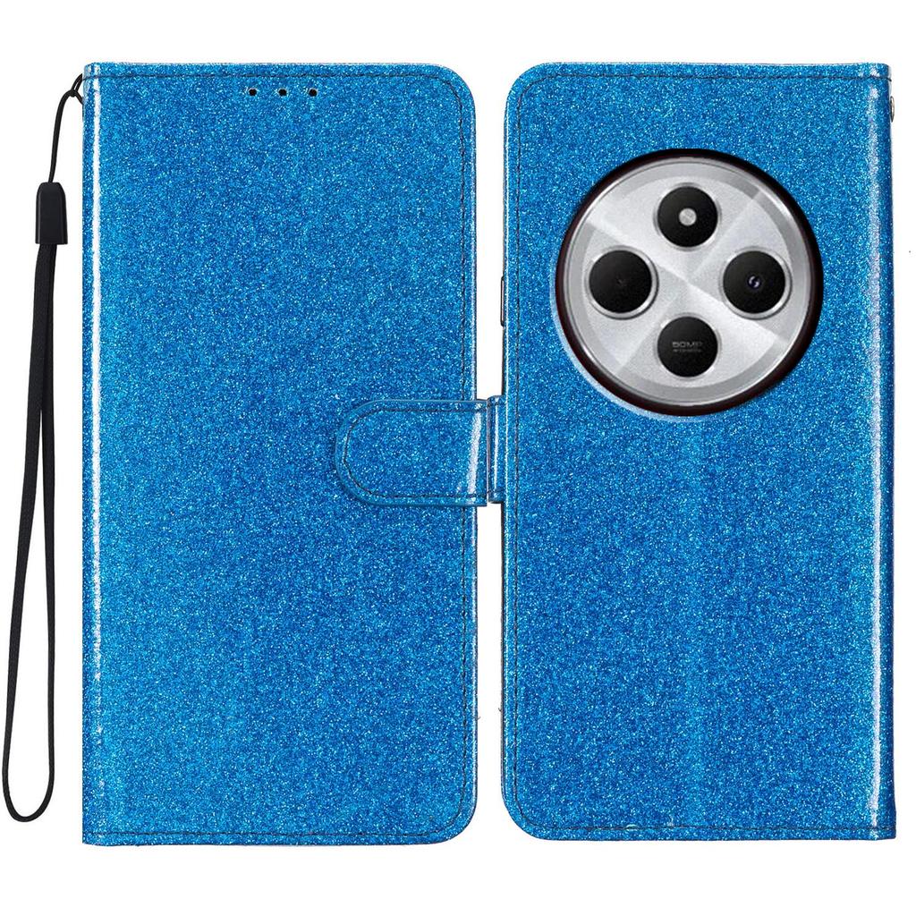 For Xiaomi Redmi A4 5G Wallet Case Glitter Anti-Scratch Leather Phone Cover Stand