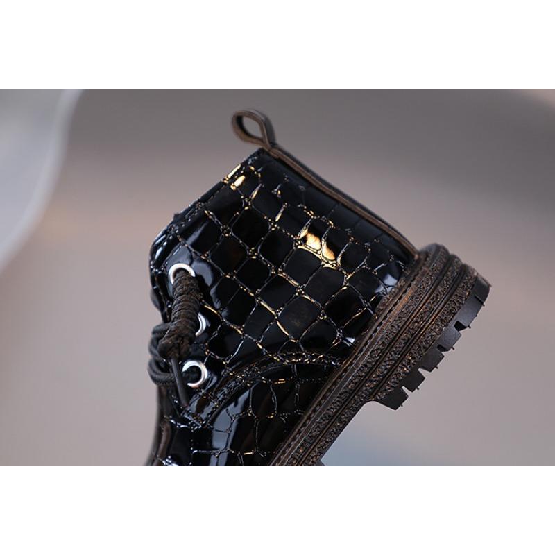 Детские ботильоны 2024 года, осенние лакированные туфли для мальчиков в британском стиле, ретро, модная обувь для девочек