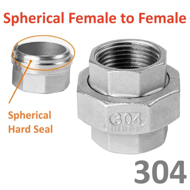 Соединительная муфта из нержавеющей стали 304 1/4" 3/8" 1/2 3/4 1" BSP Наружная Внутренняя резьба Литой фитинг для труб Тройник Угольник connector