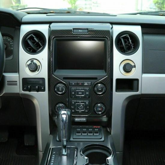 Накладка на панель центральной консоли из углеродного волокна для Ford F150 Raptor 2013-14