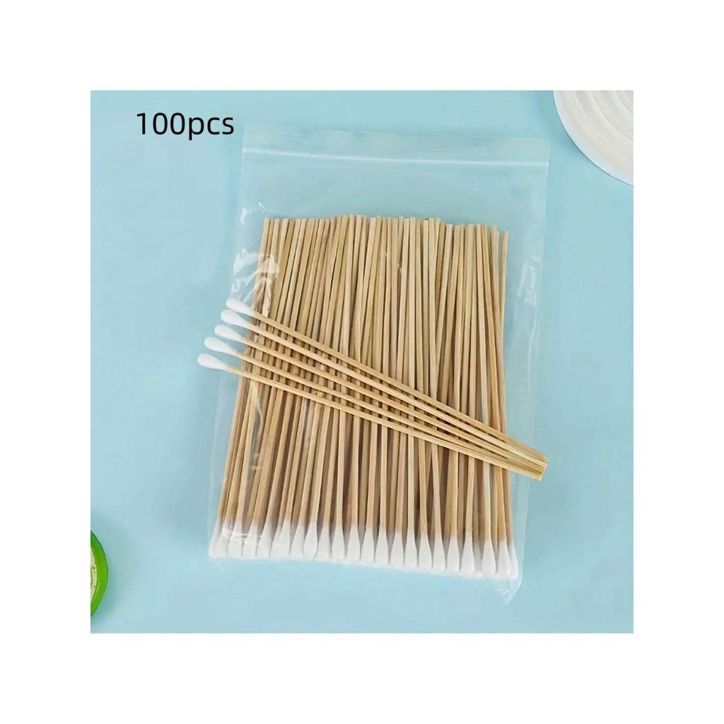 15cm Round Head Cotton Swab Portable Household Cleaning Supplie Beauty Swabs Eyebrow Tattoos Cleaning Tools Used for Eyebrow Trimming
