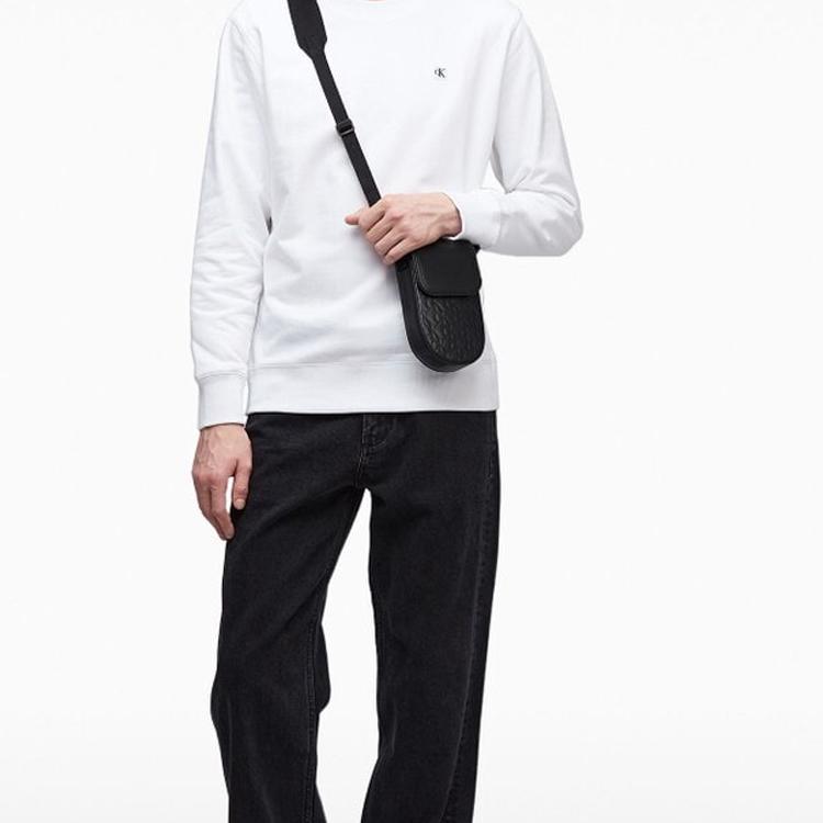 New CALVIN KLEIN Synthetic Material Crossbody Bag Men's Space Black HP2095-001