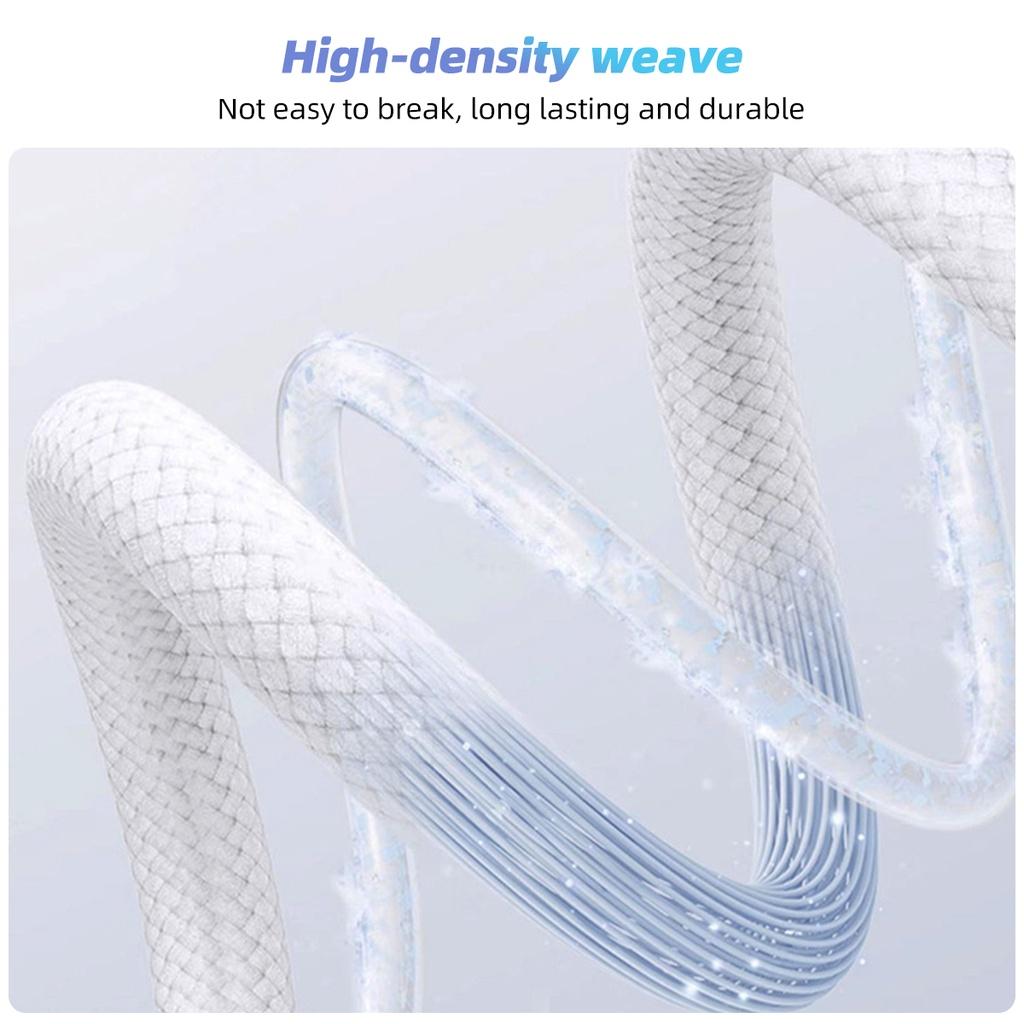 FONKEN USB-C To Type-C Braided Cable For iPhone 15 Pro Max PD 60W Fast Charging For Xiaomi Samsung Charger Cord 1M