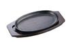 Sangyo Oval Steak Plate, 30cm, Deep, 01-30, Cast Iron, China, PIS1602
