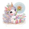 Single-Side Table Top Diamond Painting Ornament Kits Snail Unicorn Dragon Desktop Diamond Art Kits for Home Office Desktop Decor
