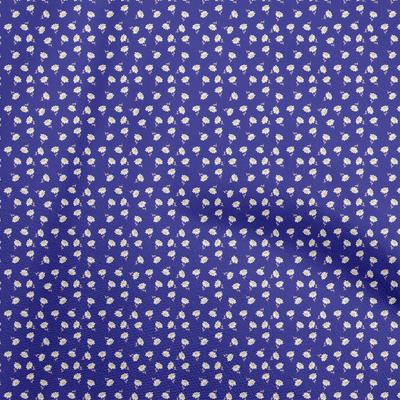 Ткань Cotton Flex темно-синего цвета, цветочные узоры, швейная ткань по ярдам, напечатанная своими руками, швейные принадлежности для одежды, 40 дюймов