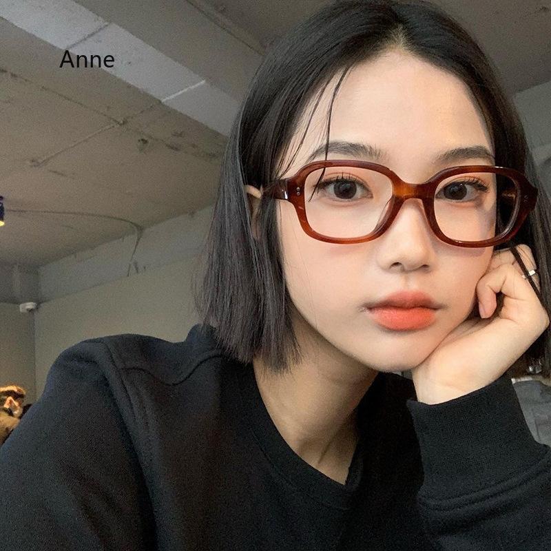 Korea Retro Leopard Glasses Frame Women No Makeup Star Style Glasses Men Contrasting Cute Decorative Glasses Eyeglasses Frames