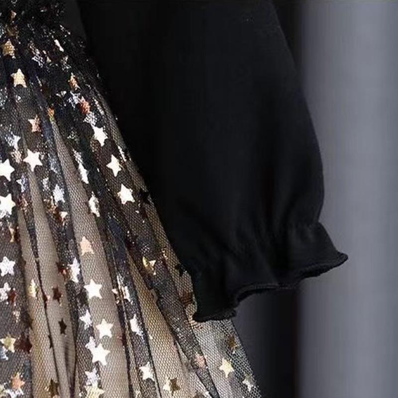 Весна-Осень для маленьких девочек, детское шикарное платье в стиле принцессы, простое сетчатое платье с длинными рукавами и бантом