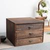 Drawers Storage Box Cosmetic Unique Portable Wooden Case Display Cabinet for Living Room