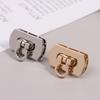 1Pc Metal Tiny Bag Clasp Turn Lock Twist Lock Clasp Leather Craft Women Bag Handbag Shoulder Bag Purse Diy Bag Hardware