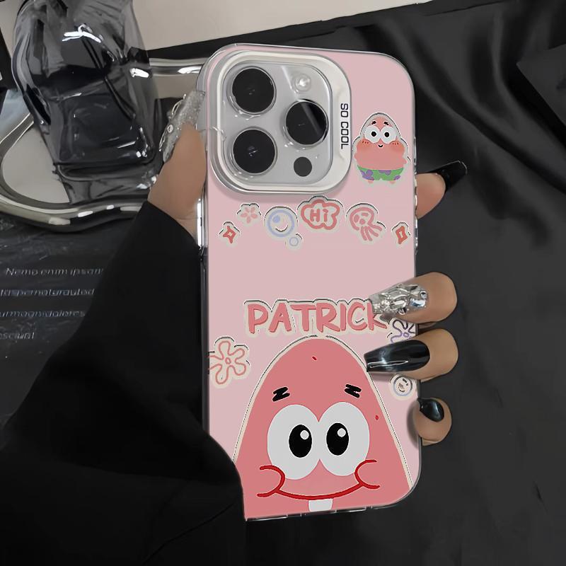 Мультяшный Кролик Зуб Патрик Звезда Чехол для iPhone 11 iPhone11promax Пара 11 Сквозной 11 Цвет Серебристый 11 Жесткий