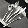 304 Stainless Steel Knife, Fork and Spoon, Thickened Elegant Series, Thick Handle, Spoon, Fork, Western Tableware Set