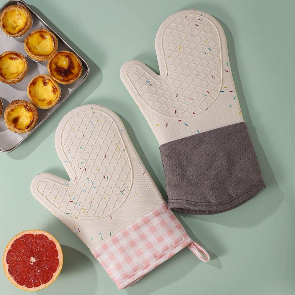 Anti Scalding Silicone Gloves Heat Insulation Oven Gloves Microwave Gloves Baking