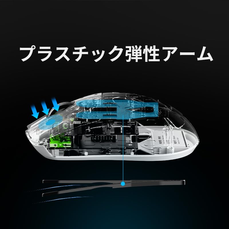 Беспроводная игровая мышь AJAZZ AM3 MAX 49 г Высокая производительность Симметричная Частота опроса 8 кГц Легкий магниевый сплав Сенсор PAW3950APEX Японский 2,4 г