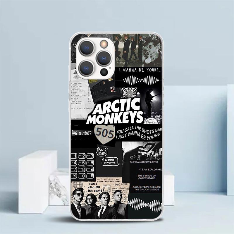 Специальное предложение Arctic M-Monkeys Мягкий чехол для iPhone 16 17 Air 15 14 Pro Max 16E Чехол для телефона 13 Mini 12 11 7 SE 8 Рисунок F