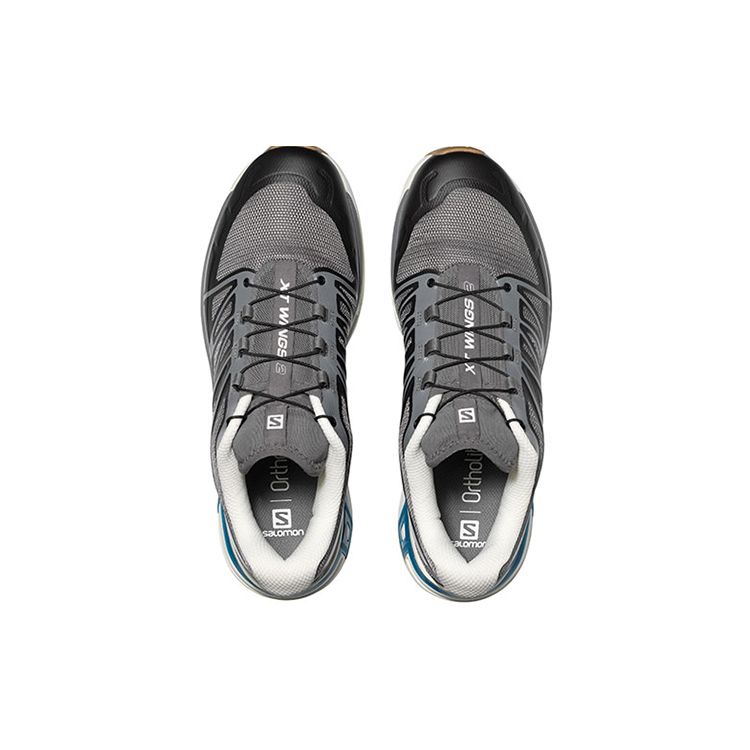 SALOMON XT-Wings 2 Quiet Shade Blue Aster Gum Unisex Sneakers Black Vanilla-Ice 414686