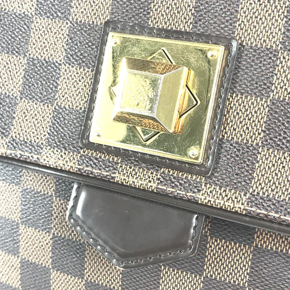 Louis Vuitton N41168 Damier Bergamo MM Bag Shoulder Bag Hand Bag Ebene Brown