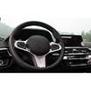 Steering Wheel Frame Cover Trim Fit For BMW 3-Series G20 - Silver Steel