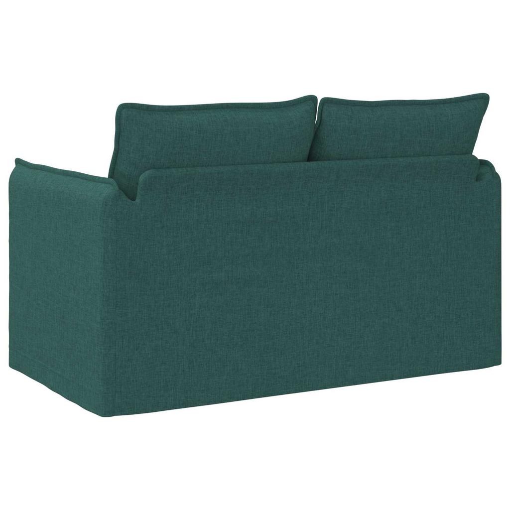 Sofa Dark Green 136 x 82 x 85 cm Fabric