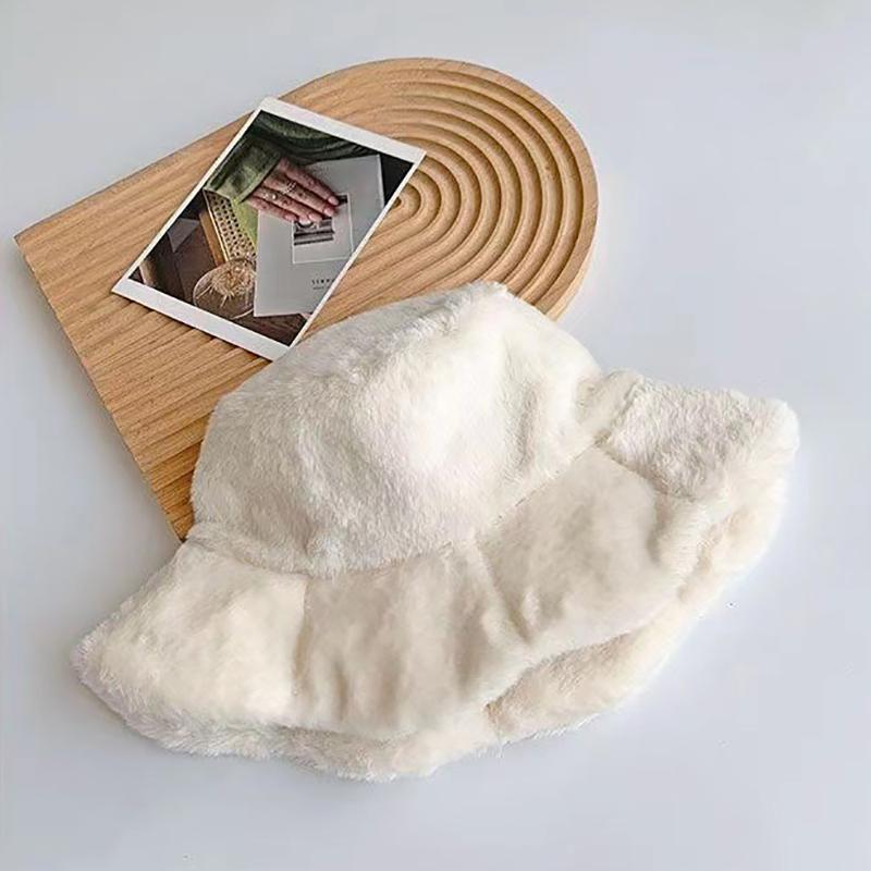 Мягкая милая панама плюшевая осенне-зимняя теплая рыболовная шляпа женская для девочек на открытом воздухе панама повседневные кепки шляпы